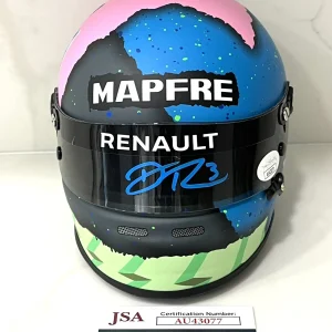 Daniel Ricciardo Hand Signed Renault Honey Badger 1:2 Mini Helmet JSA CERT #1