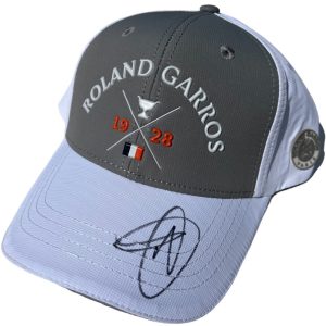 NOVAK DJOKOVIC SIGNED FRENCH OPEN ROLAND GARROS TENNIS HAT CAP WIMBLEDON JSA #1