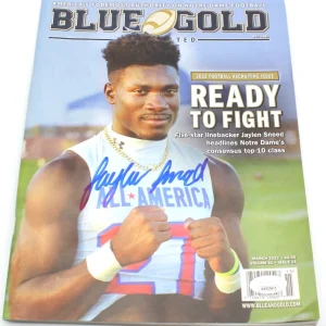 Jaylen Sneed Signed Notre Dame Football Blue Gold Magazine w/JSA COA