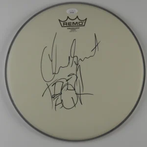 Chad Smith Red Hot Chili Peppers JSA Autograph Signed Drum Head 12" Drawing