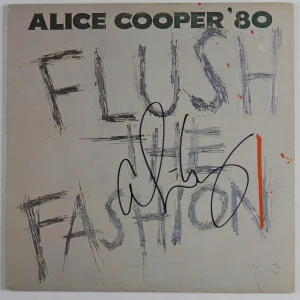 Alice Cooper JSA Signed Autograph Record Vinyl Flush The Fashion
