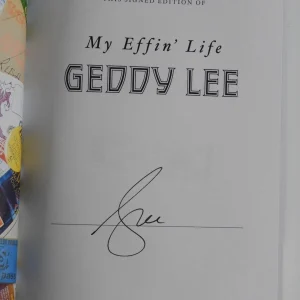 Geddy Lee Rush JSA Autograph Signed Book My Effin' Life