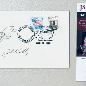 Jack Kilby Signed Autographed First Day Cover JSA Cert w/ Microchip Sketch