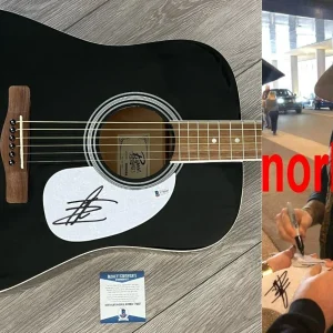THOMAS RHETT SIGNED AUTOGRAPH 41" F/S ACOUSTIC GUITAR w/EXACT PROOF BECKETT COA