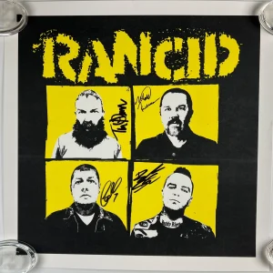Rancid JSA Signed Autograph Lithograph Poster Fully signed Tim Armstrong +