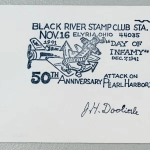 James Jimmy Doolittle Signed Autographed First Day Cover JSA Letter WW2 Raiders