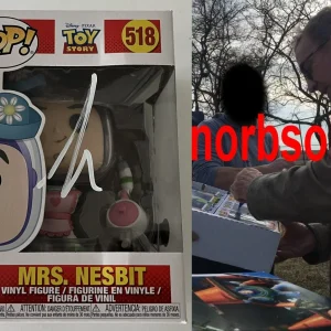 TIM ALLEN SIGNED TOY STORY MRS. NESBIT FUNKO #518 w/EXACT PROOF & BECKETT COA