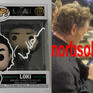 TOM HIDDLESTON SIGNED MARVEL LOKI FUNKO 1312 w/EXACT VIDEO PROOF & BECKETT COA