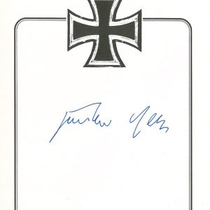 GUNTHER RALL SIGNED LUFTWAFFE BOOKPLATE PSA DNA AN20182