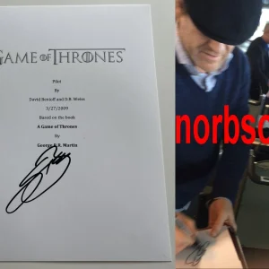 SEAN BEAN SIGNED AUTOGRAPH GAME OF THRONES FULL PILOT SCRIPT w/PROOF BECKETT COA