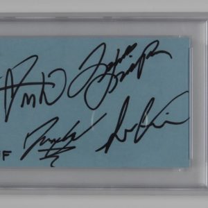 Greta Van Fleet PSA COA Signed Autograph Cut Encapsulation