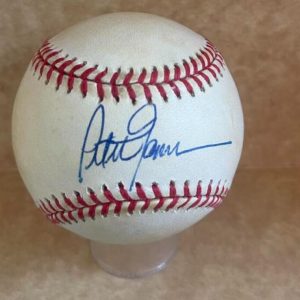 PETER GAMMONS ESPN SIGNED VINTAGE N.L. BASEBALL BECKETT AUTH