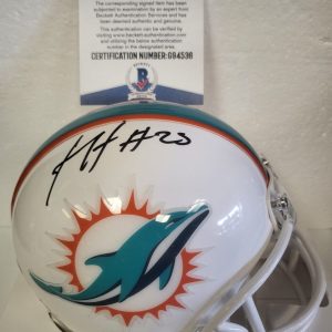 XAVIEN HOWARD MIAMI DOLPHINS SIGNED AUTOGRAPHED MINI HELMET BECKETT #G94536
