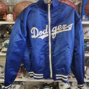 VINTAGE LOS ANGELES DODGERS DANNY GOODMAN SATIN JACKET OFFICIAL PLAYER WORN 2XL