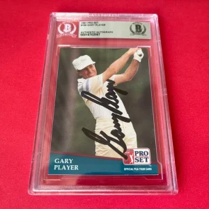 Gary Player Masters 1991 Pro Set GOLF Card Signed Auto Beckett BAS Slabbed