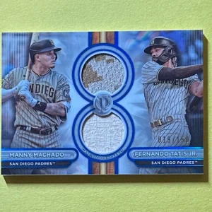 2024 TOPPS TRIBUTE MANNY MACHADO FERNANDO TATIS JR DUAL RELIC /150 #DR2-MT