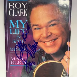 ROY CLARK MUSIC LEGEND SIGNED AUTOGRAPHED MY LIFE HARDCOVER BOOK W/COA