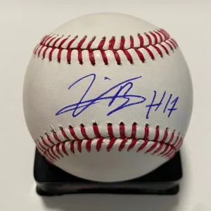 VIDAL BRUJAN MIAMI MARLINS SIGNED AUTOGRAPHED M.L. BASEBALL BECKETT