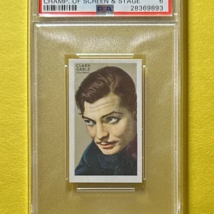 1934 GALLAHER LTD CLARK GABLE CHAMP OF SCREEN & STAGE #46 PSA EX-MT 6