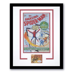 Stan Lee "Marvel" SIGNED 'The Amazing Spider-Man #1' Photo Framed 11x14 Display