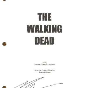 Ross Marquand Signed Autograph The Walking Dead Pilot Script Aaron Beckett COA