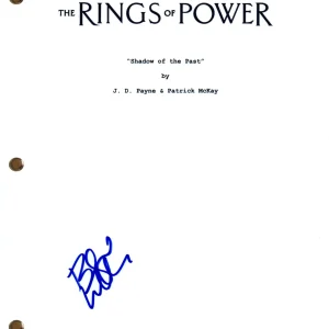 Benjamin Walker Signed Lord of the Rings The Rings of Power Pilot Script BAS COA