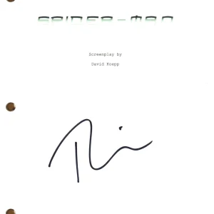 Tobey Maguire Signed Autograph Spider-Man Movie Script Screenplay Beckett COA
