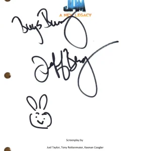 Jeff Bergman Signed Autograph Space Jam 2 Movie Script Bugs Bunny Sketch ACOA