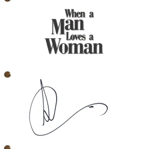 Andy Garcia Signed Autograph When A Man Loves A Woman Movie Script Beckett COA