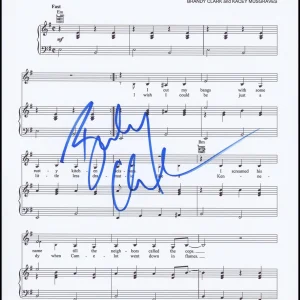Brandy Clark "Mama's Broken Heart" Songwriter AUTOGRAPH Signed Sheet Music ACOA