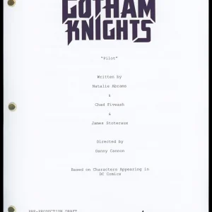 Anna Lore "Gotham Knights" AUTOGRAPH Signed Complete Pilot Episode Script ACOA