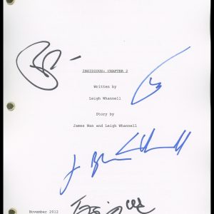 "Insidious: Chapter 2" AUTOGRAPHS Signed Script Screenplay - Patrick Wilson +5