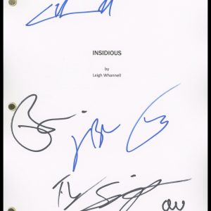 "Insidious" AUTOGRAPHS Signed Full Script Screenplay - Leigh Whannell +5 ACOA