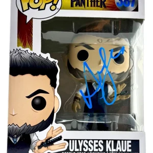 Andy Serkis Signed Funko Pop Ulysses Klaue Black Panther Autograph Beckett COA