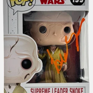 Andy Serkis Signed Funko Pop Star Wars Supreme Leader Snoke Autograph BAS COA