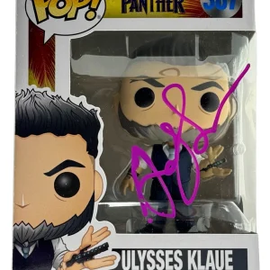 Andy Serkis Signed Funko Pop Ulysses Klaue Black Panther Autograph Beckett COA