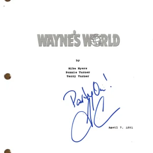 Tia Carrere Signed Autograph Wayne's World Movie Script Screenplay Beckett COA