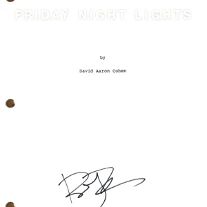 Billy Bob Thornton Signed Autograph Friday Night Lights Movie Script Beckett COA