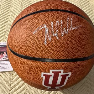 Mike Woodson Signed NCAA Basketball 29.5 Indiana Hoosiers JSA Authentication COA