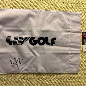 Brooks Koepka SIGNED LIV Golf Flag JSA Authenticated COA Saudi Tour