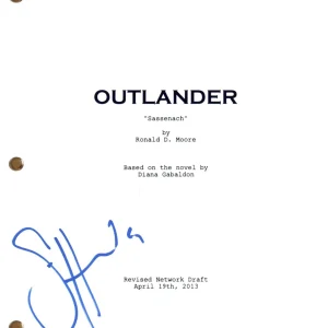 Sam Heughan Signed Outlander Pilot Script Full Screenplay Autograph Beckett COA