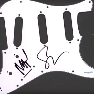 3OH3! SIGNED AUTOGRAPH STRAT GUITAR PICKGUARD ACOA SEAN & NATE