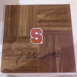 SYRACUSE ORANGE- PRESTON SHUMPERT SIGNED AUTOGRAPH FLOORBOARD COA LOGO CUSE