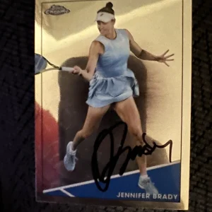 Jennifer Jen Brady Signed Trading Card Autographed Tennis 2021 Topps Chrome