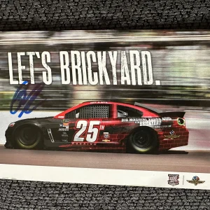 2018 Brickyard 400 Indianapolis Post Card Nascar Signed Brad Keselowski Winner