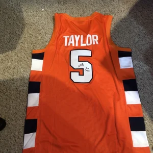 SYRACUSE ORANGE- JUSTIN TAYLOR SIGNED AUTOGRAPH JERSEY COA CUSE BASKETBALL