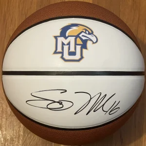 Steve Novak Signed Autographed Marquette Golden Eagle Logo Basketball JSA
