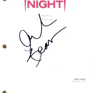 Amanda Bearse Signed Autograph Fright Night Movie Script Screenplay Beckett COA