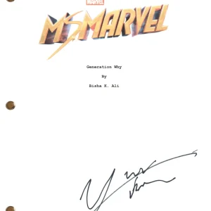 Yasmeen Fletcher Signed Autograph Ms. Marvel Pilot Episode Script Nakia BAS COA