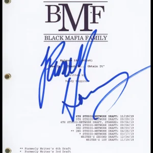 Russell Hornsby "BMF: Black Mafia Family" AUTOGRAPH Signed Pilot Script ACOA